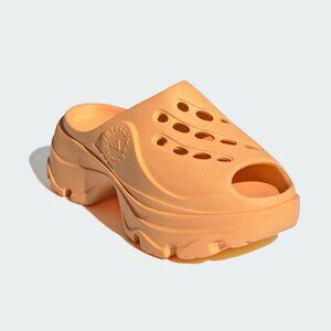 Stella McCartney x ADIDAS croc style clogs in hazy orange size 8 NEW